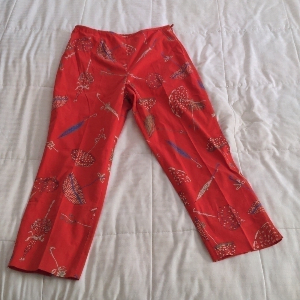 Women's Ankle Pant With Umbrella Design
